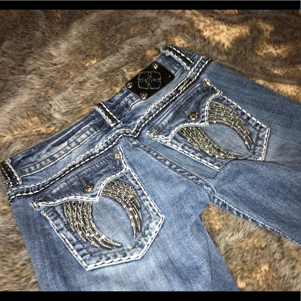 Angel Wings Miss Me Jeans